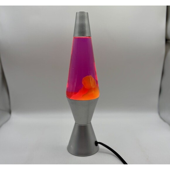 Retro Lava Lamp Motion Light Purple & Orange Bedroom Dorm Decor - Picture 1 of 9